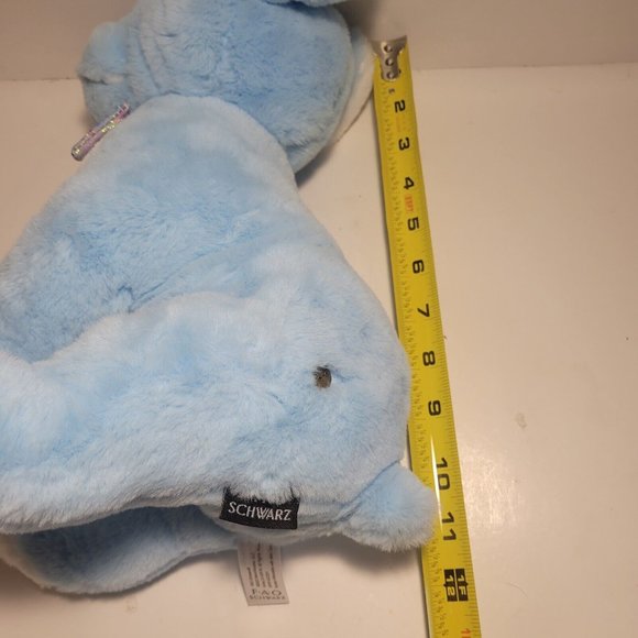 FAO Schwarz 11" Sparklers Blue Bulldog Puppy Plush - Picture 3 of 7